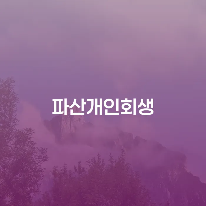 개인회생 미납 빚갚는 방법 신청절차에