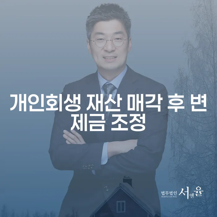 개인회생 재산 매각 후 변제금 조정이 가능한가요?