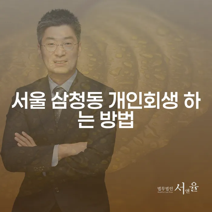 서울 삼청동에서 개인회생을 신청하는 방법은 무엇일까요?