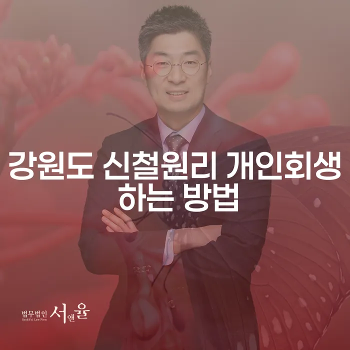 강원도 신철원리에서 개인회생을 어떻게 신청할 수 있을까요?